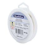 Beadalon German Style Wrapping Wire, Square, Silver Plated, 20 Gauge, 51 ft - color: Silver Plated, size: 20 Gauge/.032 In-approx. 51 Ft