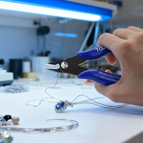 Micro Flush Cutters - 5 Pack Small Wire Cutter Snips Flush Cut Pliers Nippers - Side Cutter Diagonal Cutting Pliers for Zip Ties Craft Electronic - Sprue Cutters for Plastic Model - size: 5 Pack