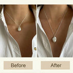 FAMARINE Gold Silver Necklace Extender Chains for Women - color: silver B