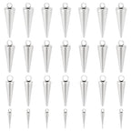 UNICRAFTALE Cone Charms Stainless Steel Spike Charms Punk Style Charm Spike Pendants Dangle Charm for DIY Necklace Earring Bracelet Jewelry Making - size: 10/15/16.5/18.5mm Long