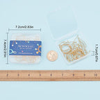 SUNNYCLUE 1 Box 40Pcs 20 Pairs 18K Gold Plated Earring Hooks for Jewelry Making Ear Wires Brass Earring Hooks and Hoop Earrings Making Supplies Jewelry Findings - color: 40pcs Mixed Style 18k Gold Plated Earring Hooks