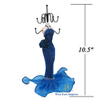 2 PCS Set Jewlery Display Shoe Ring Holder - Mannequin Necklace Display Bracelet Orgaziner (R/Blue) - color: R/Blue