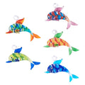 FASHEWELRY 5Pcs Large Lampwork Dolphin Charms Cute Glass Ocean Animals Penadants Rainbow Cartoon Sea Fish Charms for DIY Bracelet Jewelry Making - color: Multicolor Big Dolphin