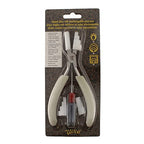 The Beadsmith Stepped Plier with Interchangeable Nylon Jaws - 3-in-1 Tool, 6.25 inches (159mm), Comfort Grip Handle with Double-Leaf Springs - style: Stepped
