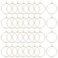 Beebeecraft 1 Box 100Pcs Hoop Earring Findings 18K Gold Plated 316 Stainless Steel Wine Glass Charms Rings with 0.7mm Pin DIY Earring Beading for Hoop Earrings Making, 20mm/0.79in - color: Gold, size: 20mm