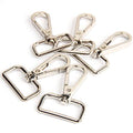 JWBIZ 15 Pcs D Ring Swivel Lobster Claw Clasp, Push Gate Snap Hooks Trigger Clips(Silver, 1 inch) - color: Silver, size: 1 inch
