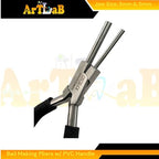 Bail Making Pliers with PVC Grip Handle | for Making S-Hooks, Ear Loops, Jump Loops, Bail, and More - German Stainless Steel ((J4A) 3 & 5mm Loops) - size: (J4A) 3 & 5mm Loops