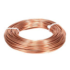 99.9% Soft Copper Wire, 6 Gauge/ 4.1 mm Diameter, 12.5 Feet / 3.8m, 1 Pound Spool Pure Copper Wire, Jewelry Making Wire Craft Wire - size: 6 Gauge(4.1 Mm), 1 Pound