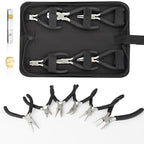 6 Pack Jewelry Pliers Set, Mini Pliers Set, Jewelry Making Include Flat, Jewelry Tools, Needle, Round, Bending Linesman, Applicable to Handicrafts, Earring Making, Repairing Electronic