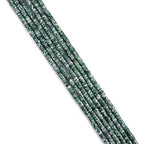 BEADIA Natural African Jade Spacer Beads Caps Loose Semi Gemstone for Beading Jewelry Making 4mmx2mm 38cm - color: African Jade, size: Round 4mm x 2mm