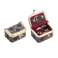 Royal Bagger Genuine Cow Leather Mini Jewelry Box Women's Coin Purse Solid Color Kiss Lock Change Pouch Casual Style Small Storage Bag for Women 1894 (Dark Blue 5894) - color: Dark Blue 5894