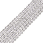 Natural Clear Quartz Gemstone 4mm Faceted Cube Square Loose Beads 16 Inch for DIY Jewelry Making Beads - color: Clear Quartz