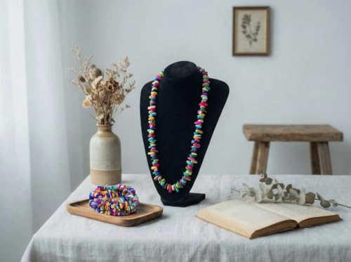 Chip Shells, 260pcs 5-8mm Irregular Beads with Holes, Multicolor Shell & Mixed Gemstone Chip Beads for Jewelry Making - color: Multicolor