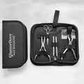 Hair Extension Pliers Kit Microlink Pliers for Extensions Hair Extension Beading Tool Hair Needle Pulling Hook Hair Styling Bead Closer and Remover Pliers - color: Silver