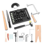 WODHMIEY Ring Bending Tool, Rings Bender Machine, Ring Bender Kit with 6 Nylon & 8 Steel Dies Multi-Size Adjustable for Jewelry Making Craft Projects Beginners