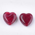 Ipotkitt 20 Pcs Acrylic & Imitation Gemstone Heart Shaped Beads Colorful Love Heart Spacer Beads for DIY Bracelet Necklace Jewelry Making Crafts - color: 20pcs-Imitation Gemstone Heart-14x14x7mm