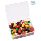 Cheriswelry Cup Cake Resin Pendants Lovely Food Sweet Dessert Dangle Charms Links Hanging Ornament with Metal Loop Fruit Pendants for Key Chains Bracelet Necklace Jewelry Making - color: Mixed Color Fruit