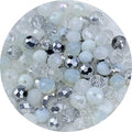 200pcs Crystal Glass Beads 6mm Faceted Rondelle Glass Spacer Beads with Hole for Bracelets Necklace Earring DIY Jewelry Making Craft(White Series) - color: White Series, size: 6mm