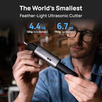 HOZO NeoBlade Wireless Ultrasonic Cutter – 40kHz Vibration & 40W Auto Power Adjustment, Replaceable Battery, Turbo Cooling, 2 Cutting Modes – For 3D Printing, Woodworking, Prototyping,Model Mods & DIY
