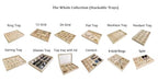 Beige Velvet Jewelry Display Box Tray Pendant Necklace Stackable Trade Show Store Multi Function (Pendants) - color: Pendants