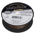 Soft Flex 49 Strand Beading Wire - Medium 0.19 Diameter - 100 Feet Nylon Design Wire - style: Antique Brass
