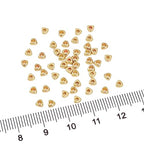 BEADIA 14K Gold Plated Triangle Spacer Beads 3x1.5mm 50pcs for Jewelry Making Findings Non Tarnish - color: 14K Gold, size: 3x1.5mm Triangle