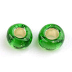 Craftdady 12/0 Transparent Green Round Glass Seed Beads 2mm Silver Lined Tiny Loose Pony Ball Spacer Beads About 3000Pcs for Jewelry Making Hole: 0.3mm - color: Transparent Green, 2mm