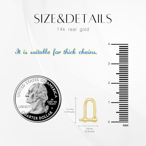 14K Gold Jewelry Clasp Necklace Extender Clasp Bracelet Extension Connector for DIY Necklace Bracelet Anklet Jewelry Making (Style 6) - size: Style 6-Yellow