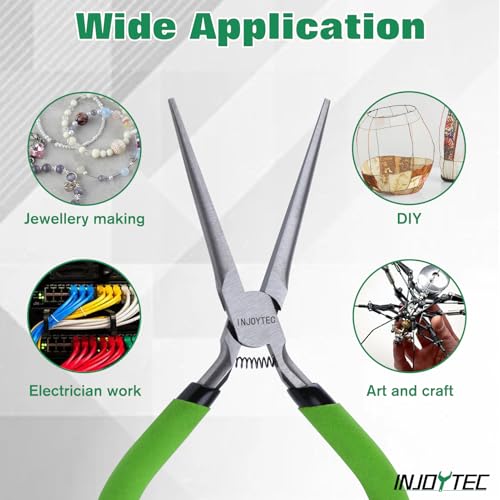 5 Inch Mini Needle Nose Pliers Long Needle Nose Pliers With Spring Wire Looping Bending For Electrician Repair Jewellery Making Handicraft Diy Computer Repair Model Making - style: Needle Nose Pliers