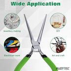 5 Inch Mini Needle Nose Pliers Long Needle Nose Pliers With Spring Wire Looping Bending For Electrician Repair Jewellery Making Handicraft Diy Computer Repair Model Making - style: Needle Nose Pliers