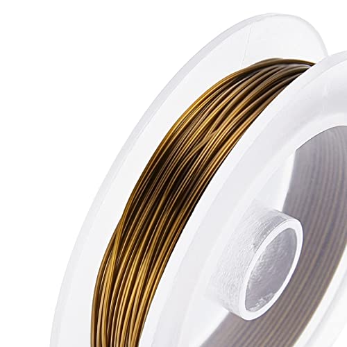 BENECREAT 20 Gauge Jewelry Beading Wire, Tarnish Resistant Antique Bronze Wire for Jewelry Craft Making, 33 Feet/11 Yard - color: Antique Bronze, size: 20-Gauge(33-Feet/11-Yard)