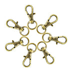 Swivel Clasps Lanyard Snap Hook,cnomg Metal Swivel Lanyard Snap Hook Lobster Claw Clasp (Bronze) - color: Bronze, size: 1.2 inches
