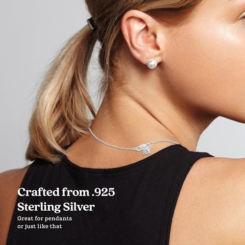 KEZEF 18K Gold over Silver Chain, Gold Chain Women, 1mm Cable Sterling Silver Chain Necklace for Women, Diamond-Cut Elegant, Thin, Sturdy, 16, 18, 20, 22, 24 Inches - color: Sterling Silver, size: 24 Inch