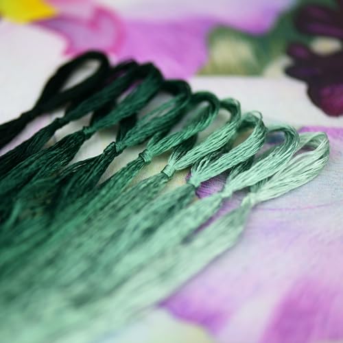 Natural 100% Mulberry Handmade Embroidery Silk Thread Silk Floss (34) - color: 34