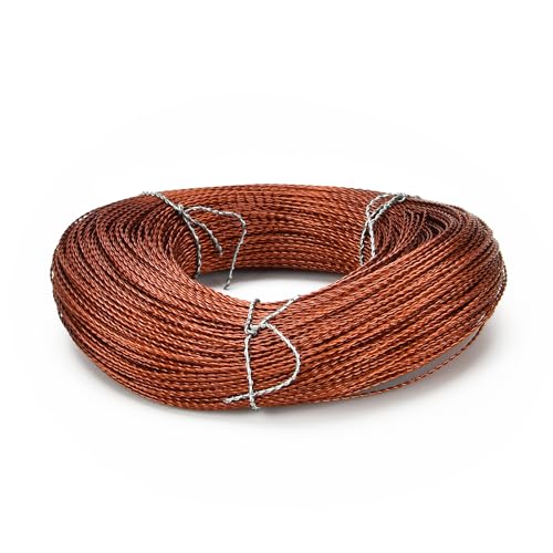 22 Gauge / 0.6mm Copper Wire 328Ft / 100M, Double Stranded Enameled Wire for Jewelry Making Bracelet Beading Craft, Lead Seals