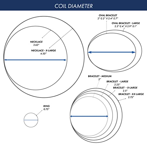 Beadalon Carbon Steel Memory Wire, Round, Ring, Silver Plated, 0.5 oz, Approx. 99 coils - color: Silver Plated, size: Ring, style: Ring - 0.5 oz, approx 99 coils