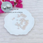 50 Pcs Real Pearl Beads for Jewelry Making AAA 7-8 mm Non-Porous Natural Pearls Beads Real Freshwater Pearls Oval Pearl Bead Loose Gemstone Bead Gift for Mother's Day.,DIY Gifts. - color: White 7-8mm, no holes.