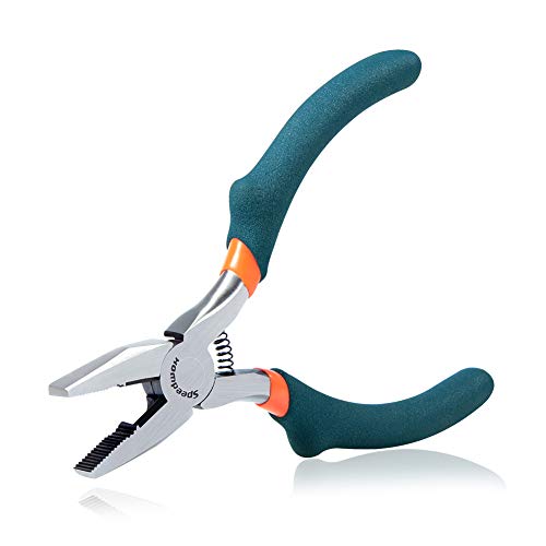 SPEEDWOX Mini Lineman's Pliers Thin Precision Jewelry Wire Cutters 4-1/2 Inches Multi Use Combination Pliers Convex Shoulder Small Side Cutters Micro Fine Linesman Plier Beading Tool Hobby Craft - style: Lineman's Pliers