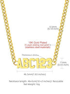 GoldChic JEWELRY Name Necklace Personalized for Men, Womens Custom Name Plate Chain, Stainless Steel Customized Old English Nameplate Choker with Curb Chains Custom, 16 inches to 30 inches - color: Curb Chain 4 mm - Gold(Small Pendant)