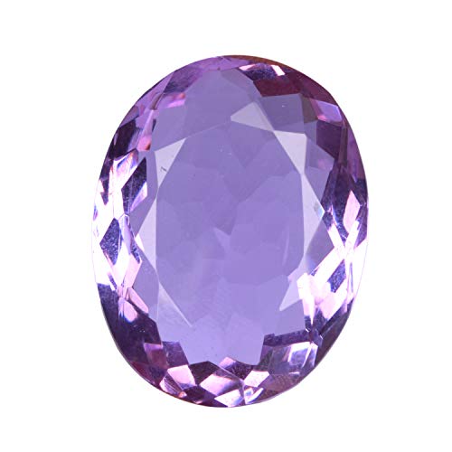 GEMHUB Gemstone Beads purple Amethyst Gem 81.50 Carats. Perfect Oval Shape Loose Gemstone Jewelry Making For Women And Men