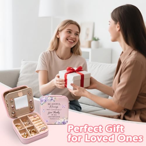 GAOLZIUY Christian Jewelry Box Gifts for Women, Spiritual Religious Gifts for Women Faith, Prayer Bible Verse Gratitude Travel Jewelry Case for Female Friend, Bestie, Sister - color: Christian - 05