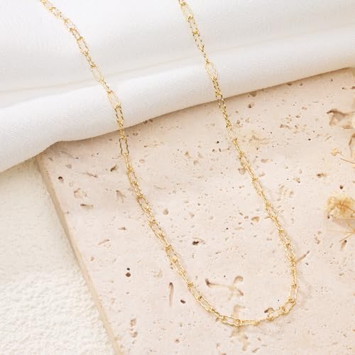 GTVOODX 16.4 Feet Gold Plated Stainless Steel Krinkle Chains for Jewelry Making, Soldered Unfinished Craft Chain Bulk for Necklace Bracelet Jewelry Making - color: Gold Krinkle