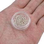 BEADIA 925 Sterling Silver Jump Rings 0.5x4mm 100pcs for Jewelry Making Findings - size: 0.5x4mm