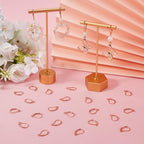 Beebeecraft 1 Box 50Pcs French Earring Hooks 304 Stainless Steel Rose Gold Hypoallergenic Dangle Leverback Earring Findings 16.5x10mm for Earrings DIY Jewelry Making - color: 16x10mm Rose Gold