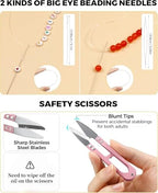 6 Rolls Elastic Bracelet String Cord, 0.4mm, 0.5mm, 0.6mm, 0.7mm, 0.8mm, 1mm Crystal Clear Stretchy Elastic Bead String for Bracelets, Jewelry Making and Clay Pony Seed Stone Beads Beading