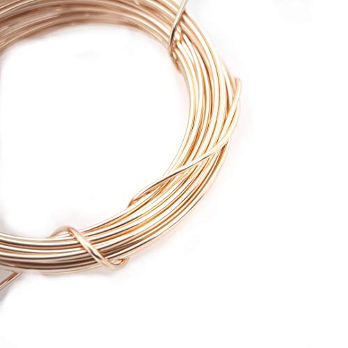 16 Gauge, 14/20 Yellow Gold Filled Wire (Round) Dead Soft 14K Gold Filled Made in USA - 1 Ounce (7.5FT) by CRAFT WIRE - size: 16 Gauge, style: 1 Ounce