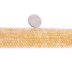 GEM-Inside 3mm Natural Stone Yellow Citrine Quartz Faceted Round Spacer Small Beads for Jewelry Making 15" - color: Yellow Citrine, size: 3mm