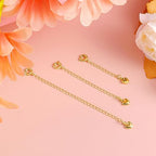 Gold Necklace Extenders,14K Gold Chain Extenders with Round Clasp, Durable Plated Solid Brass Necklace Bracelet Anklet Extension Chains(1 2 3 Inch,Gold) - color: B-Gold, size: 1,2,3inch