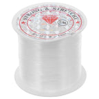 TEHAUX Satin Cord Crystal Thread - Nylon Beading Cord for Jewelry Making Crafts for Bead 0.45mm Diameter Rope 35M/Roll
