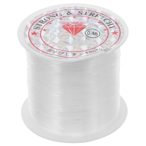 TEHAUX Satin Cord Crystal Thread - Nylon Beading Cord for Jewelry Making Crafts for Bead 0.45mm Diameter Rope 35M/Roll
